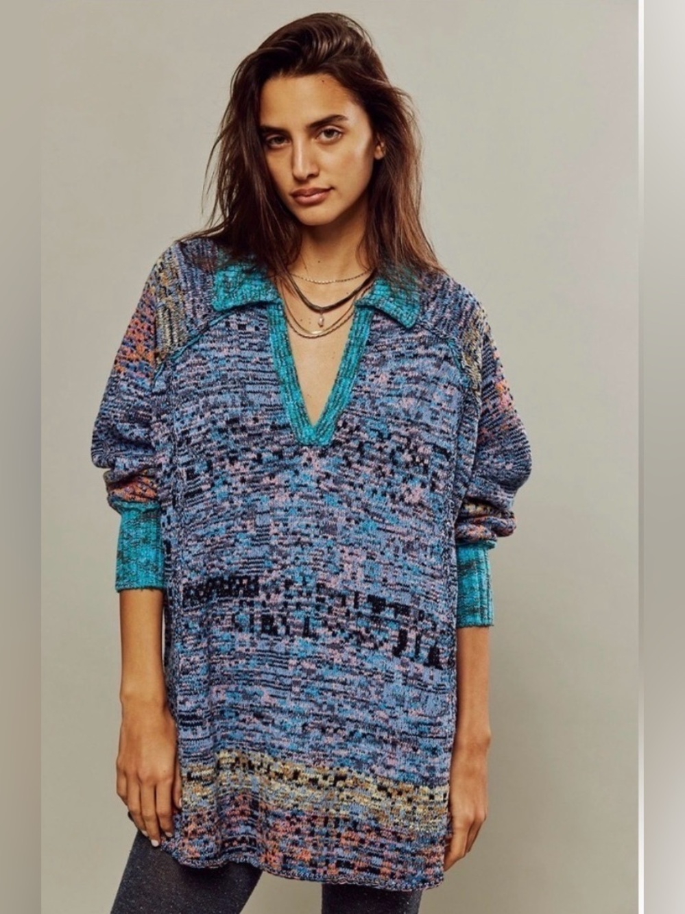 Free people Seasons Of Sun Mini
Style 84874676 medium boho sweater oversized